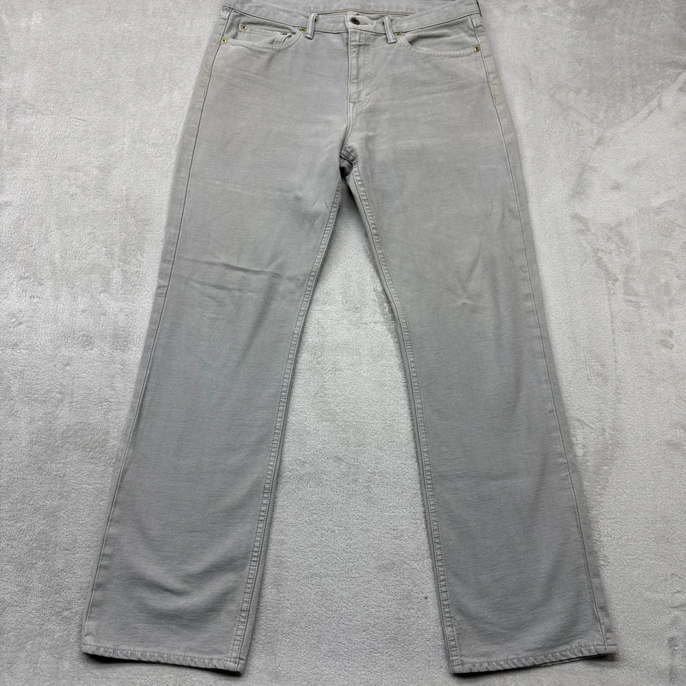 Banana Republic Jeans Mens Grey Straight Leg Stretch 100% Cotton 5-Pocket Casual